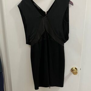All Saints Black Backless Dress